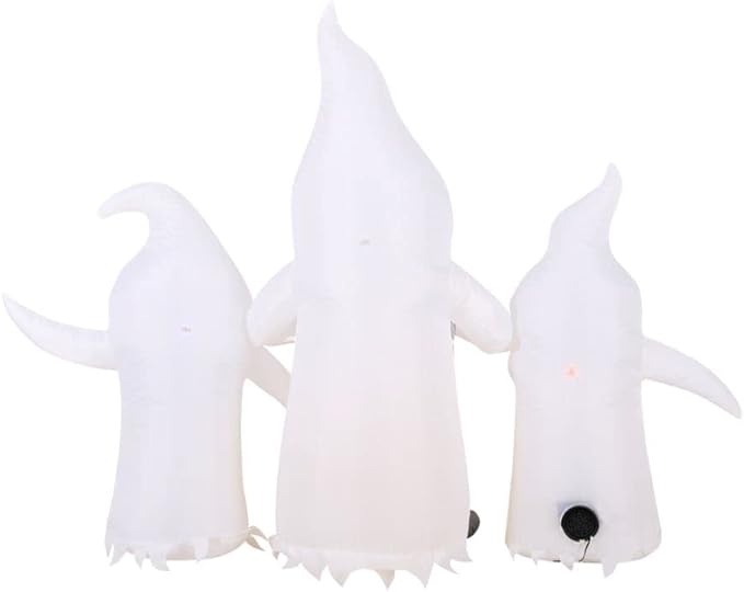 Novelty Lights Occasions Color Changing Campfire Ghosts Halloween Inflatables, Halloween Yard Decoration, Outdoor Halloween Party Décor, 7 Feet