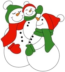 5 Feet Tall Inflatable Christmas Snowman Family Set Outdoor Holiday Decoration with LED Lights Perfect for Lawn Garden Entrance Christmas Party Joyful Atmosphere Family