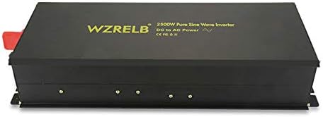 WZRELB Power Inverter 2500w Pure Sine Wave Inverter 24v 120v DC AC Converter