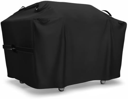 SunPatio Griddle Cover for Blackstone 28" Pro Series, Heavy Duty Waterproof Flat Top Gas Grill Cover 60 Inch, Outdoor All Weather Protection Griddle Cooking Station Grilling Protector, Black
