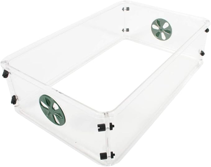 EarlyGrow 93763 Medium Seed and Herb Domed Propagator with Vented Side Height Extension, Green