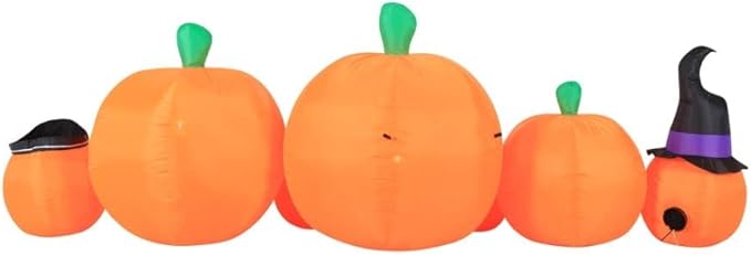 Novelty Lights Occasions Pumpkin Patch Halloween Inflatables, Pumpkin Yard Decoration, Outdoor Halloween Party Décor, 8.5 Feet