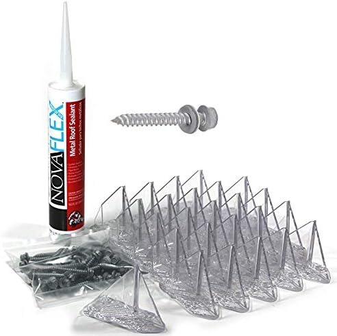 SnowBreaker Snow Guards 25 Pieces for Metal Roofs (Screw Mounted)