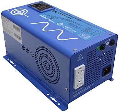 AIMS Power 1000 Watt 12 VDC Pure Sine Inverter Charger 120 VAC Output 35A Charger 30A Transfer Switch PICOGLF10W12V120VR