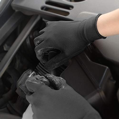 Evridwear Crinkle Latex Rubber Hand Coated Safety Work Gloves for Men Women General Multi Use Construction Warehouse Gardening Assembly Landscaping (M-Size Sizing) 120 Pairs Pack