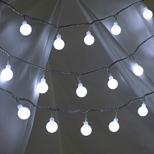 AWQ 200 LED Christmas Lights Christmas String Lights Decoration Lights for Christmas Home Garden Wedding Party Xmas Tree Bedroom Indoor Outdoor Decor (200, White)