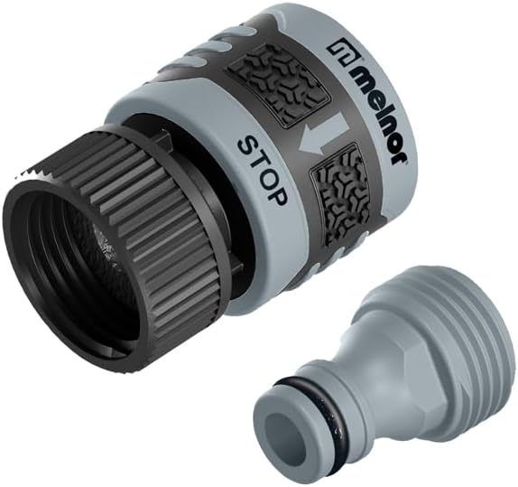 Melnor 65132AMZ TurboTek Turbo Oscillating Sprinkler with Brass Nozzles and QuickConnect Set, Green, Yellow, Black