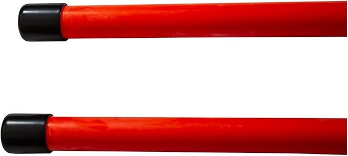 Buyers Products 1308110 Fluorescent Nylon Orange Guide Kit, 3/4" X 36", Bolt-On, Aftermarket Snow Plow Blade Marking Guide Kit, Bumper Guides for Pickup Trucks, Bumper Sights and Road Safety