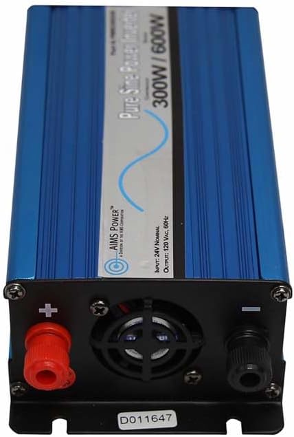 AIMS Power European 300 watt 24 VDC Pure Sine Inverter 220 Volt 230 Volt