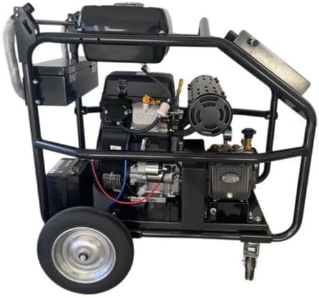 Canpump 2-in-1 Pressure Washer & Sewer Jetter 5200 PSI 6.6 GPM – 24 HP Loncin Engine, Belt-Drive Triplex Pump – 200 ft Hose w/Reel, Foot Valve, Spray Gun, Power Washing Hose, Nozzles