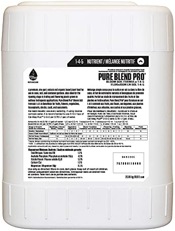 Botanicare Pure Blend Pro Bloom Soil, Nutrient for Fruit and Flowers, 1-4-5, 5 gal.