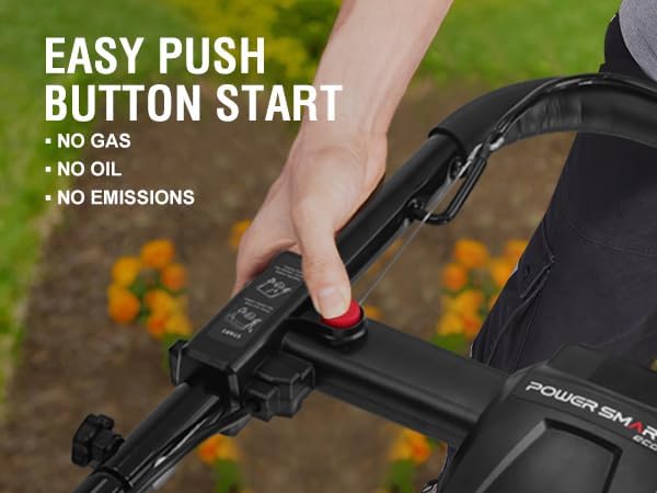 PowerSmart 80V 21in Push Cordless Lawn Mower, Brushless Battery Lawn Mower with 6.0Ah Battery and Charger (PS76821)
