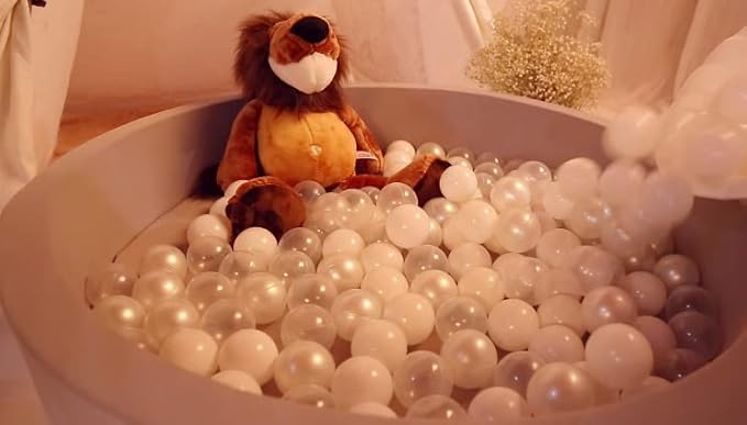 TRENDPLAY Plastic Balls for Ball Pits 2.2 Inch, Pack of 50 100 200 500 Hollow Balls, Perfect for Toddler Baby Pools,Party,Festival Decoration