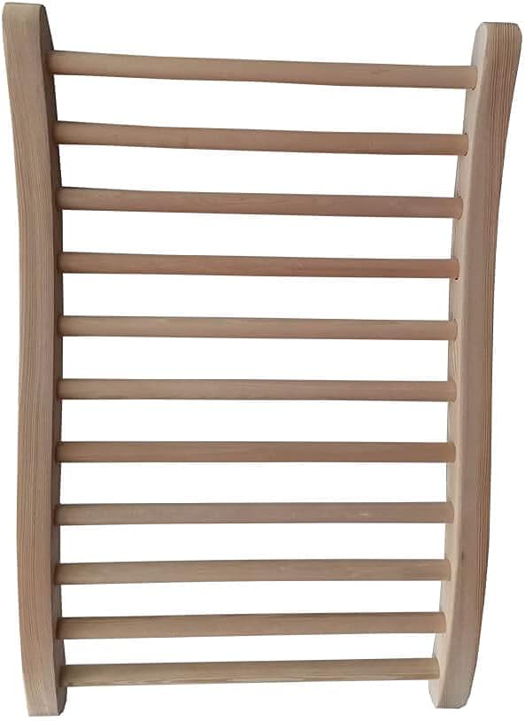 Sauna Backrest, Natural Wood Hemlock, No Stains, Non-Toxic, 13"(W) x 20.5"(H)