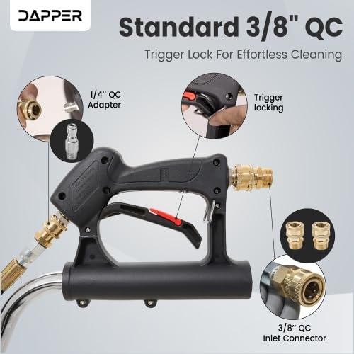 18" 4350 PSI Surface Pressure Washer Cleaner with 2 Hose Adapters