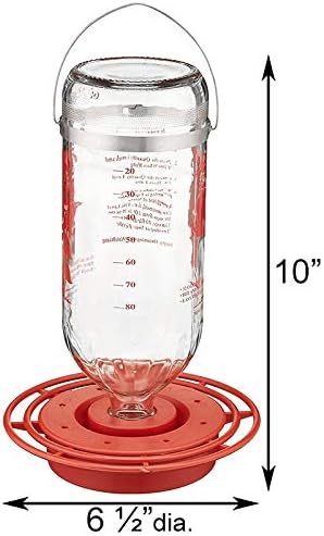 Best-1 Glass Hummingbird Feeders, 32 oz., Pack of 3