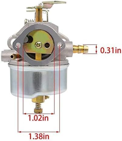 AUTOKAY 640052 Adjustable Carburetor for Tecumseh 8HP 9HP 10HP Snowblower HMSK80 HMSK90 LH318SA LH358SA 632334A HM70 HM80 for Snow Blower Generator Chipper Shredder 640349 640054 640058 640058A Carb