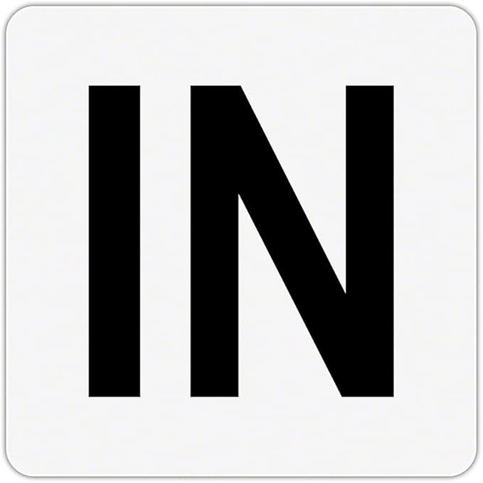 Plastic Overlay - Pool Depth Markers for Pool and Spas - Numeral Numbers # (IN Inches)