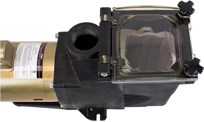 Rx Clear Ultimate Niagara 3/4 HP Pool Pump for Inground Swimming Pools | 56 Frame | 115/230 Volt | 8.5/4.3 Amps | Corrosion Proof | Large See-Through Strainer Cover