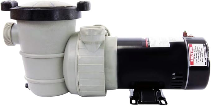 Rx Clear Dorado 2 HP Dual Port Pump | Above-Ground Swimming Pool Pump | 115V 12 Amps | See-Through Strainer Cover | Energy Efficient | Low Maintenance