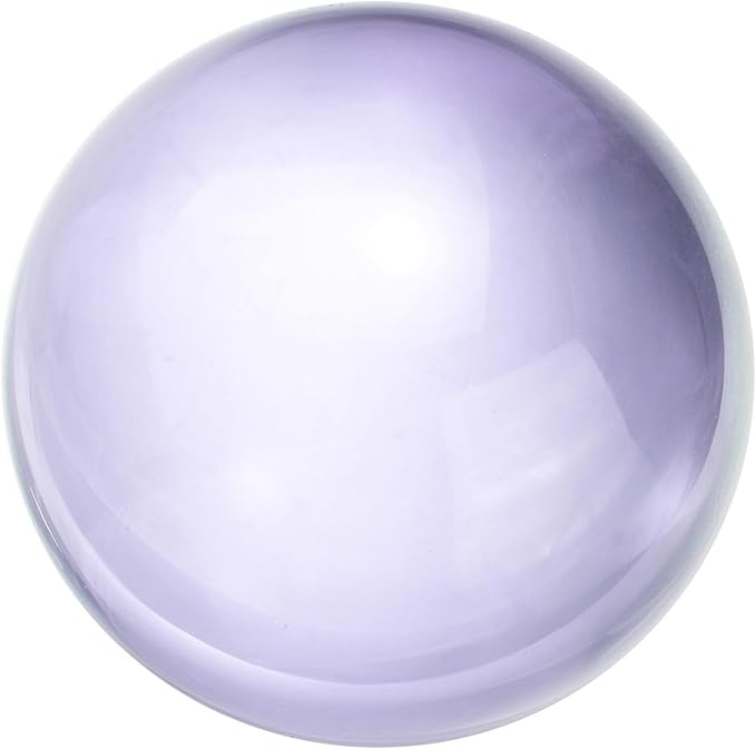 uxcell 50mm/2" Crystal Sphere Ball Glass Solid Decorative Sphere Crystal Ball Prop Ornament for Feng Shui Divination Fortune Telling Tabletop Fountain Decoration, Purple