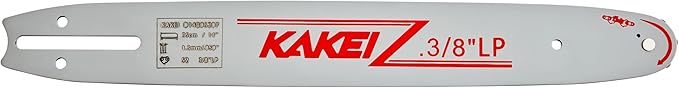 KAKEI 14 Inch Chainsaw Bar& Chain Combo - 3/8" LP Pitch, .050" Gauge, 52 Drive Links Fits Husqvarna 120, Echo CS-310, Ryobi RY3714& More (3 Chains+ 1 Bar)