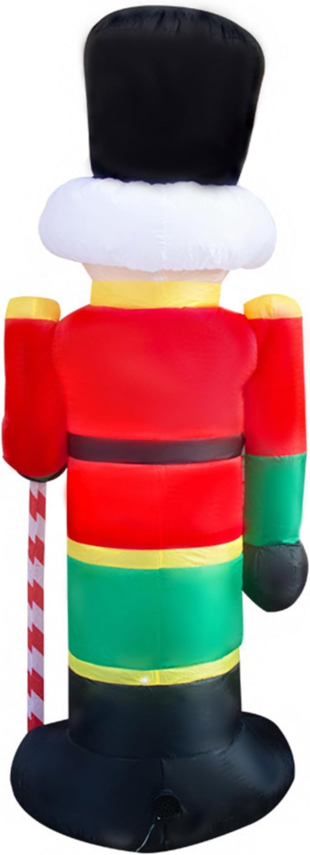 2 Packs 8ft Nutcracker Soldier Christmas Inflatable Decor for Yard/Outdoor/Lawn/Porch Decor (Red/Blue Nutcracker)