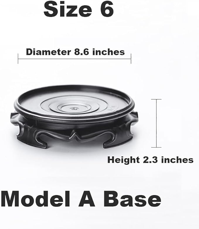 GOLDY&WENDY Vintage Round Home Decoration Display Stand Handmade Carving Imitation Wood Vase Lamp Teapot Base Pedestal
