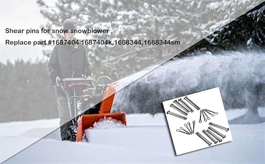 Replacement Snowthrowers Simplicity or Snapper Shear Pins for 703063, 1668344, 1686806yp (20 Pack)