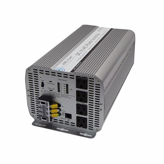 AIMS Power 5000 Watt / 10000 Watt Peak Modified Sine Power Inverter 12 Volt DC to 120 Volt AC with Remote