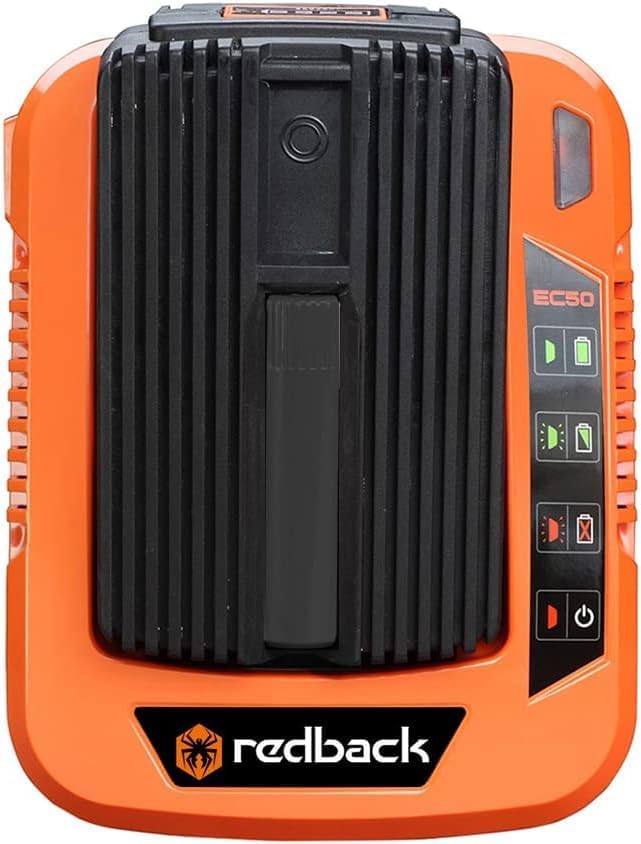Redback Battery Powered Chainsaw Reliable 40V Cordless Chainsaw with 10m/s Chain Speed Gas Chainsaw Alternative Modern Lawn Care Equipment for Felling and Bucking with 2.0AH Battery Charger
