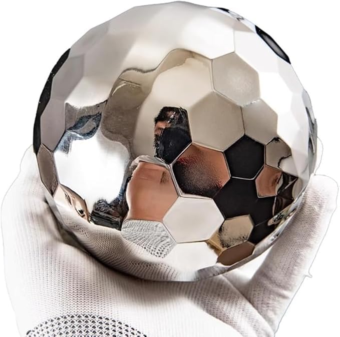 304 Stainless Steel Gazing Ball Sculptures Diamond Ball Decoration Mirror Hollow Decor Ball Reflective Garden Sphere Hollow Metal Ball Ornament Statues Gazing Globe for Home Garden (10 inch)