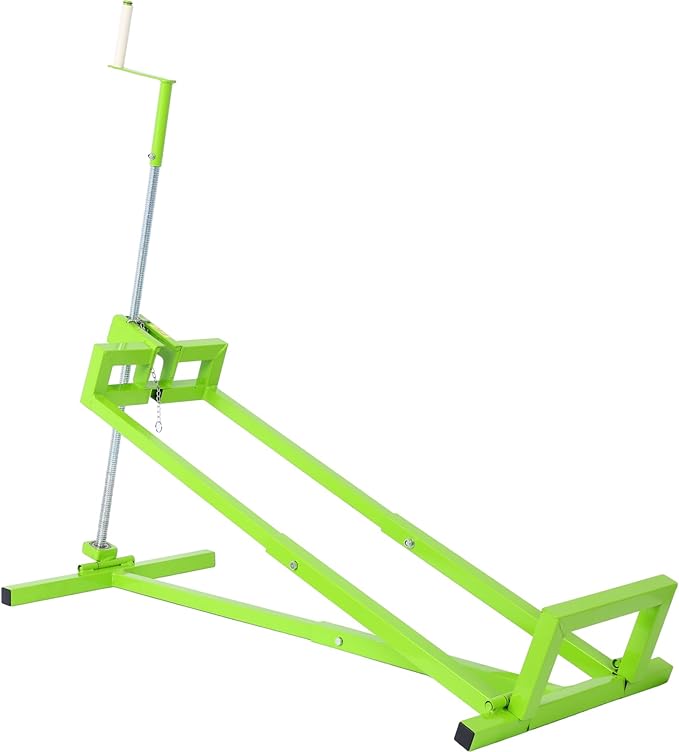 Ride on Lawn Mower Jack Lift, 800 Lbs Capacity Lawn Tractor Lifter Telescopic Maintenance Jack for Lawn Mowers and Garden Tractors, Lawn Tractor + 45°Tilt Adjustable (Green)