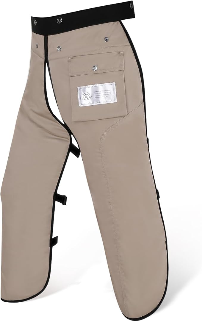 Chainsaw Chaps Apron Wrap 8-layer for Men/Women Loggers Forest Workers Protective Chain Saw Pants Adjustable