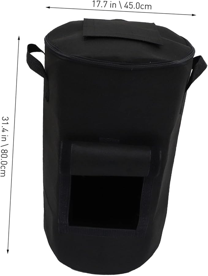POPETPOP Garden Waste Compost Bag Easy to Store Fallen Leaves Flowers Outdoor Composting Bins