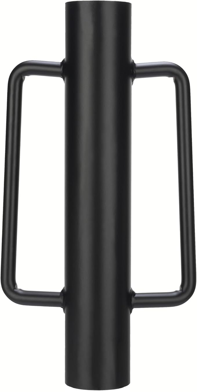 Fence Post Driver T Post Pounder with Handle 12 LB, Heavy Duty Hand Post Rammer for Wooden Posts/U-Channels/Fence Posts, 16 Inch Post Hole Digger (Black)