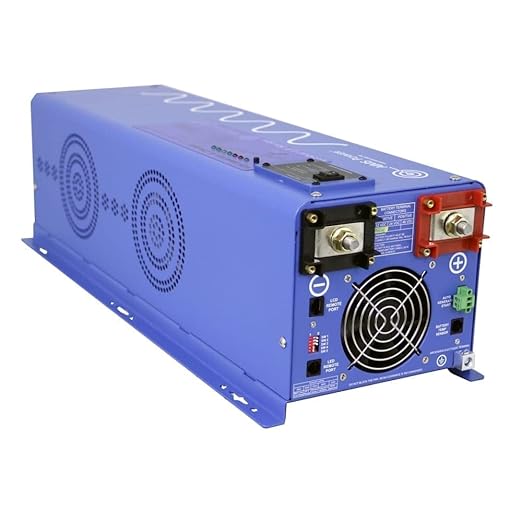 AIMS Power 4000 Watt / 12000 Watt Peak Pure Sine Inverter Charger 24 Volt DC to 120 Volt AC with LCD Remote