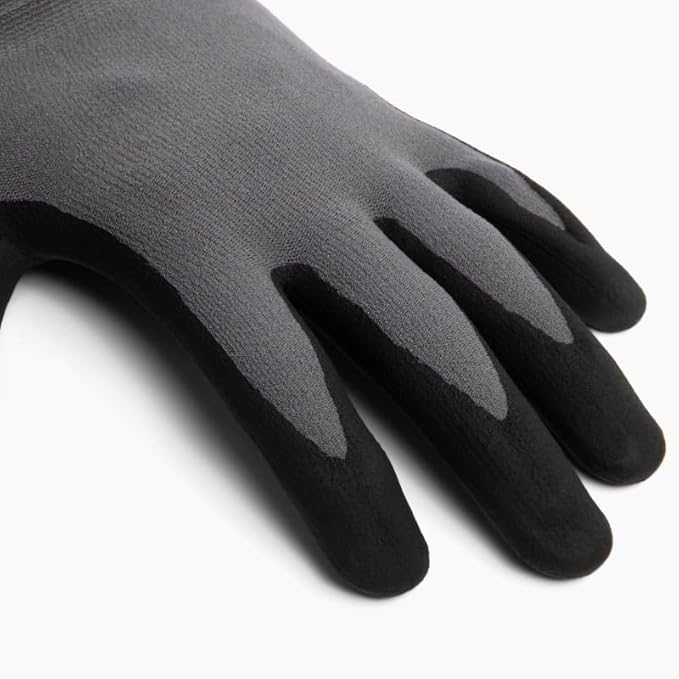 Garden Work Gloves 6-pack Lightweight Breathable with Nitrile Grip for Gardening, Landscaping, Weeding, Men Women Work Gloves