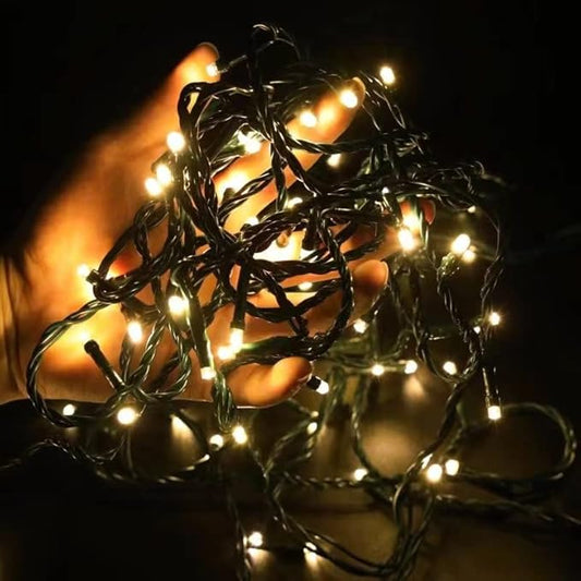 12V Outdoor String Lights（Warm White）- Low Voltage Outdoor String Lights -Works with Low Voltage Landscape Lighting Systems -for Holiday Decorations, Christmas Tree Lights Holiday Party Wedding