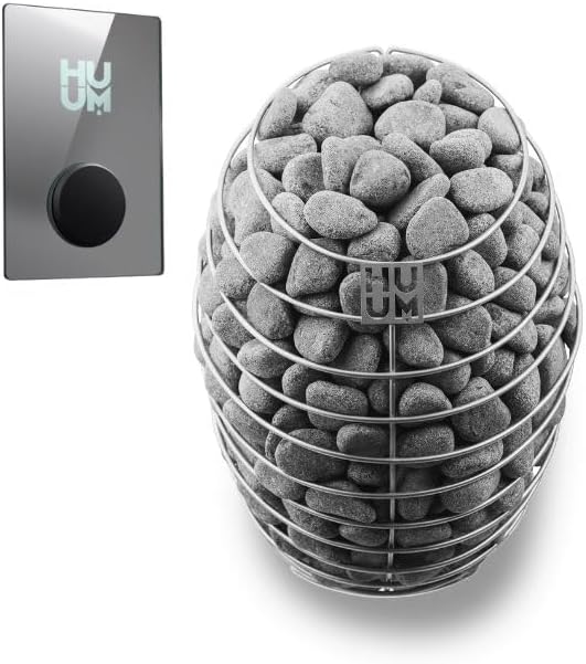GL6 Outdoor Sauna Kit, Garden Luxury-Series Outdoor DIY Sauna Kit, Thermo-Spruce, up to 6 Persons Bundles (Sauna Heater and Sauna Stones Included) (Drop 9 WiFi - Mirror)