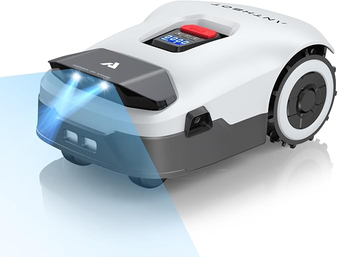 Robot Lawn Mower NO Wire - 0.5 Acre, Full Band RTK+4-Eye Vision Robotic Lawnmower, Automatic Mapping, 20 Multi-Zone Management, Accurate Obstacle Avoidance, Intelligent Anti-Theft, APP Control