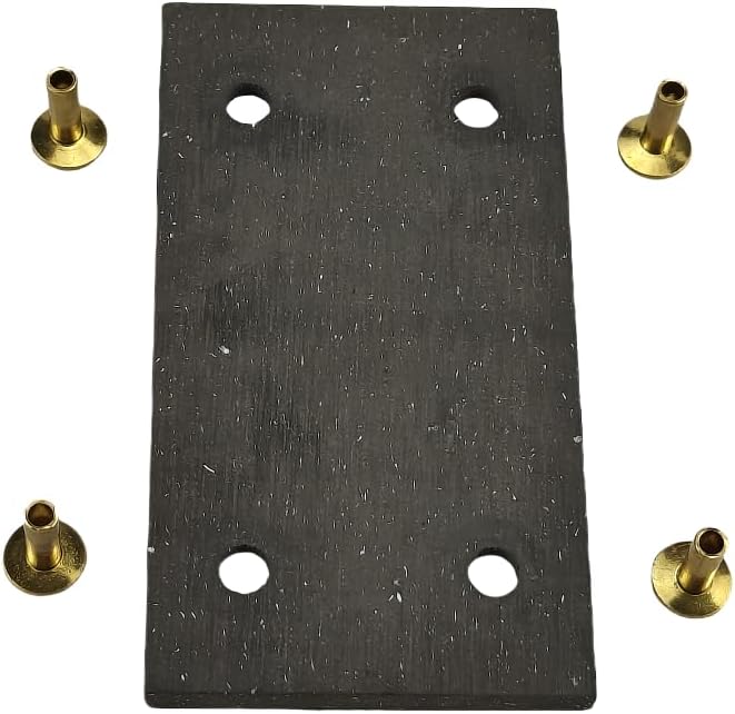 Replacement H360R D1592R JDS1893 R90226 JJS8143 Belt Pulley Brake Lining Kit W/4 Rivets Fits JD H HN HNH HW HWH Tractor