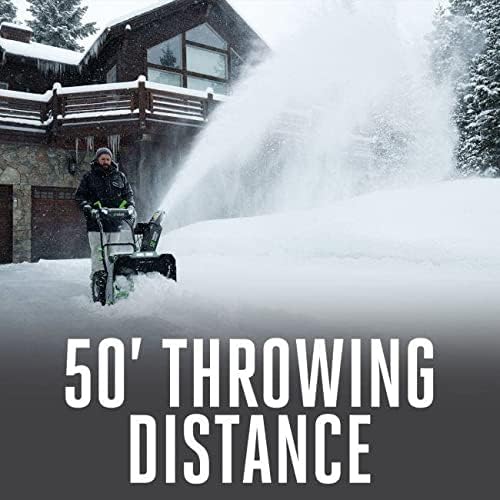 EGO POWER+ 24" Electric Snow Blower, Cordless Self-Propelled 2-Stage, Includes (4) 56V 10.0Ah Batteries and (2) Turbo Chargers - SNT2406-4