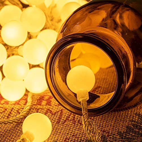 AWQ 200 LED Christmas Lights Christmas String Lights Decoration Lights for Xmas Home Garden Wedding Party Xmas Tree Bedroom Indoor Outdoor Decor (200, Warm White)