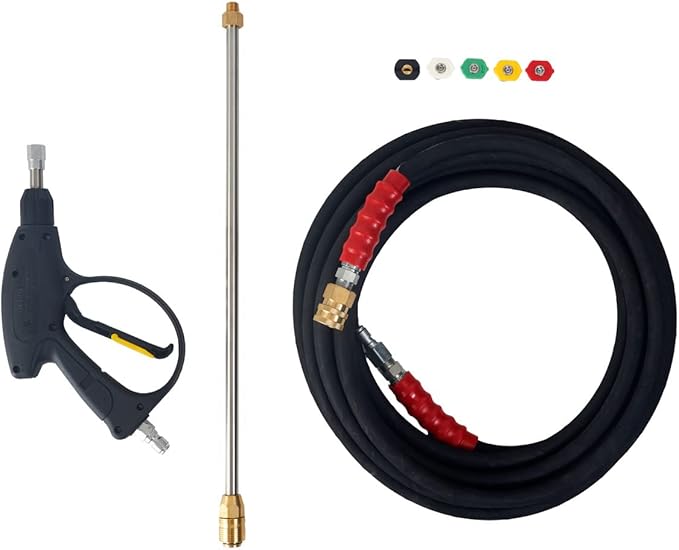 Canpump Wall-Mount Pressure Washer: 5 hp Full-Speed Motor 230 V, Total Stop System, Canpump CF 2530 EH, Remote Control