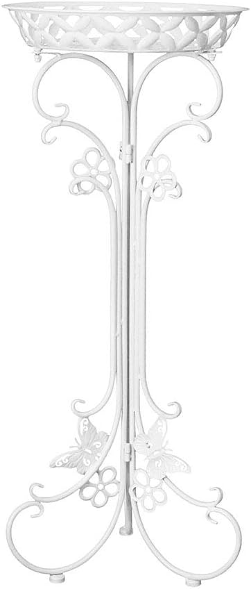 2 Pack Metal Potted Plant Stand Tall Flower Pot Stands Potted Holder Indoor Outdoor Decorative Plant Display Rack for Garden