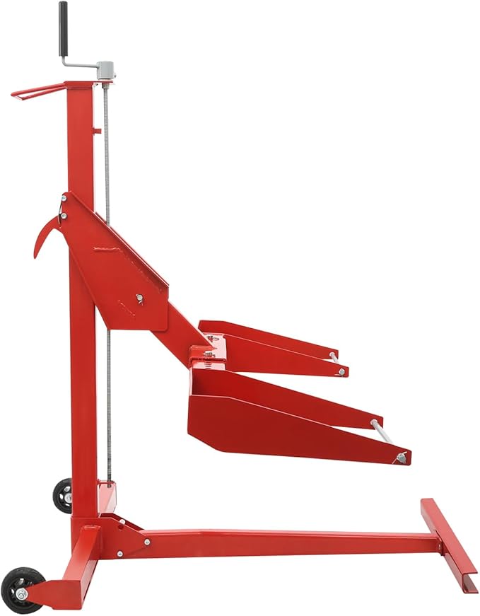 Riding Lawn Mower Lift, 750lbs Load-Bearing Capacity Lawnmower Lift 0"-24.4" Lift Height for Lawn Tractors, ZTR Riding Mowers, ATVs, and Motorcycles