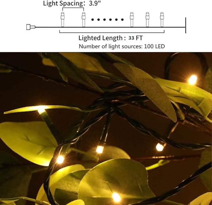 12V Outdoor String Lights（Warm White）- Low Voltage Outdoor String Lights -Works with Low Voltage Landscape Lighting Systems -for Holiday Decorations, Christmas Tree Lights Holiday Party Wedding
