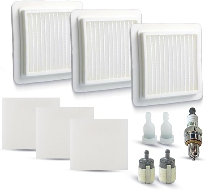 3 Pcs Air Filter With pre-filter For Echo PE-2620 PB-2620 SRM-2620 SRM-2620T SRM-3020 Weed Eater Trimmer A226002030 A226002040