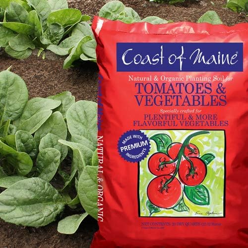 Coast of Maine Tomatoes and Veggies (20qt) Organic and Natural Planting Soil, Crafted for Vegetable Gardens and Organic Growers